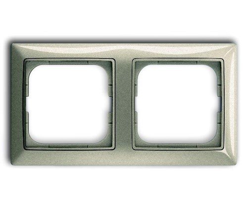 Рамка 2 поста 2512-93 (шампань) Basic 55 ABB