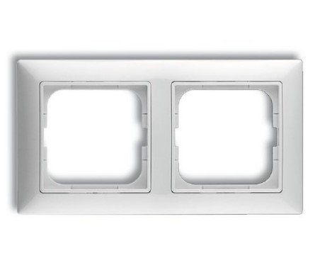 Рамка 2 поста 2512-94 (альпийский белый) Basic 55 ABB