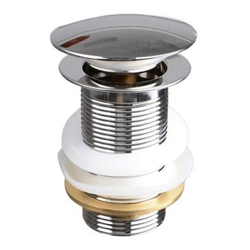 Выпуск 1 1/4" для умывальника без перелива Click-Clack c большой кнопкой chrome TeRma 10112