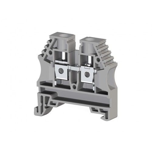 Клеммник на DIN рейку 6.0мм2 AVK6 RD(RP) (серый) Klemsan