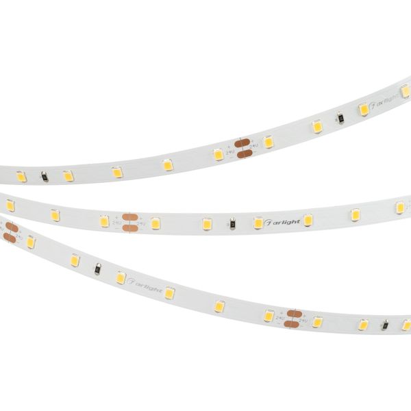 Лента светодиодная RT-B60-10mm 24V White6000 5060 14.4Вт 24В 6500K 1200Лм/м IP20 60 диодов/метр Arlight холодный белый