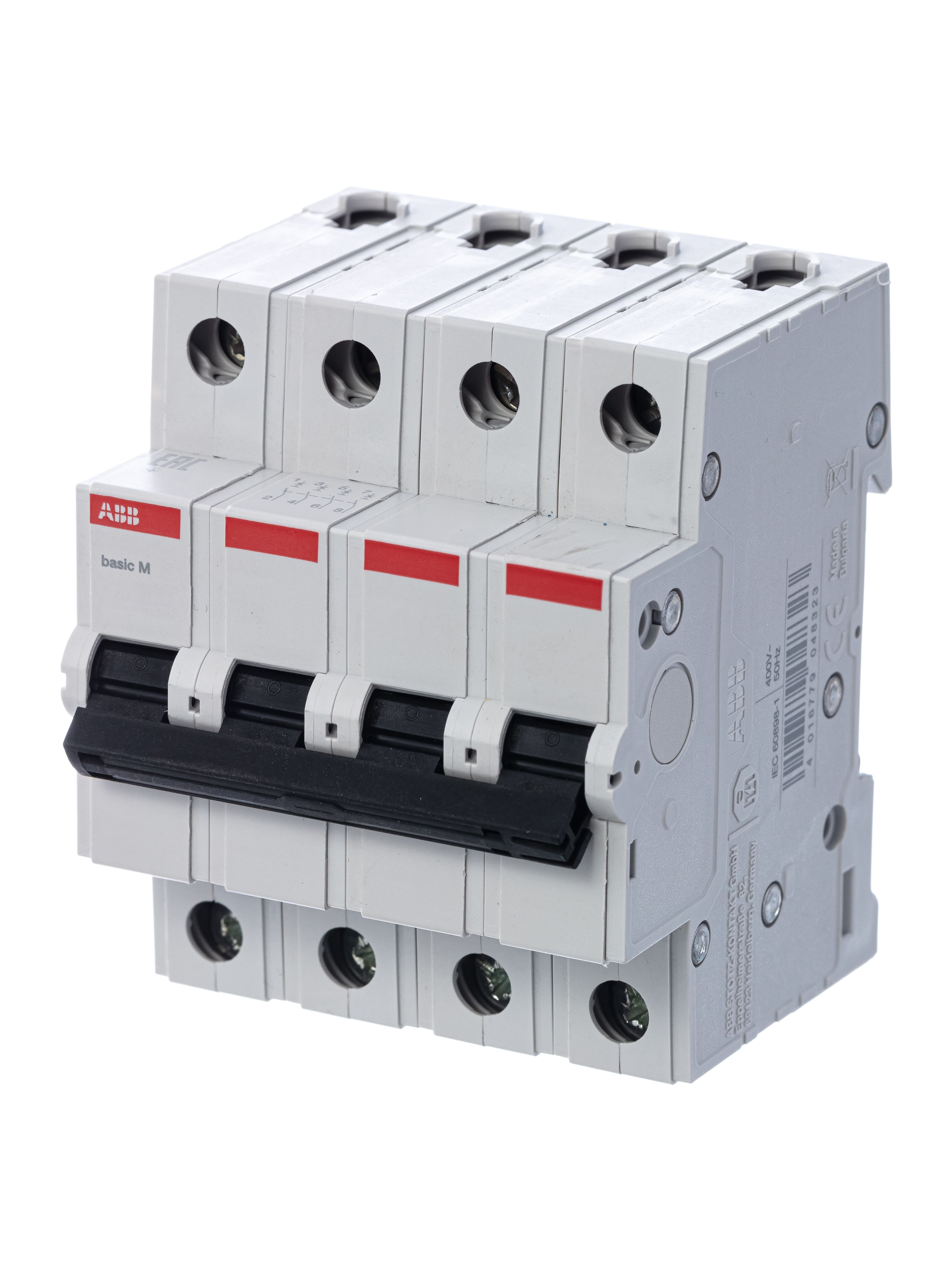 Автоматический выключатель 4п C20 4.5кА Basic M BMS414C20 ABB (2CDS644041R0204)