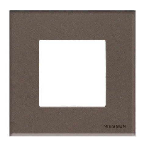 Рамка 1 пост 2-модульная N2271 CC (кофейное стекло) Zenit ABB