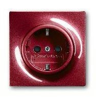 Розетка SCHUKO 16А 250В с защитными шторками (бордо/ежевика) Impuls ABB
