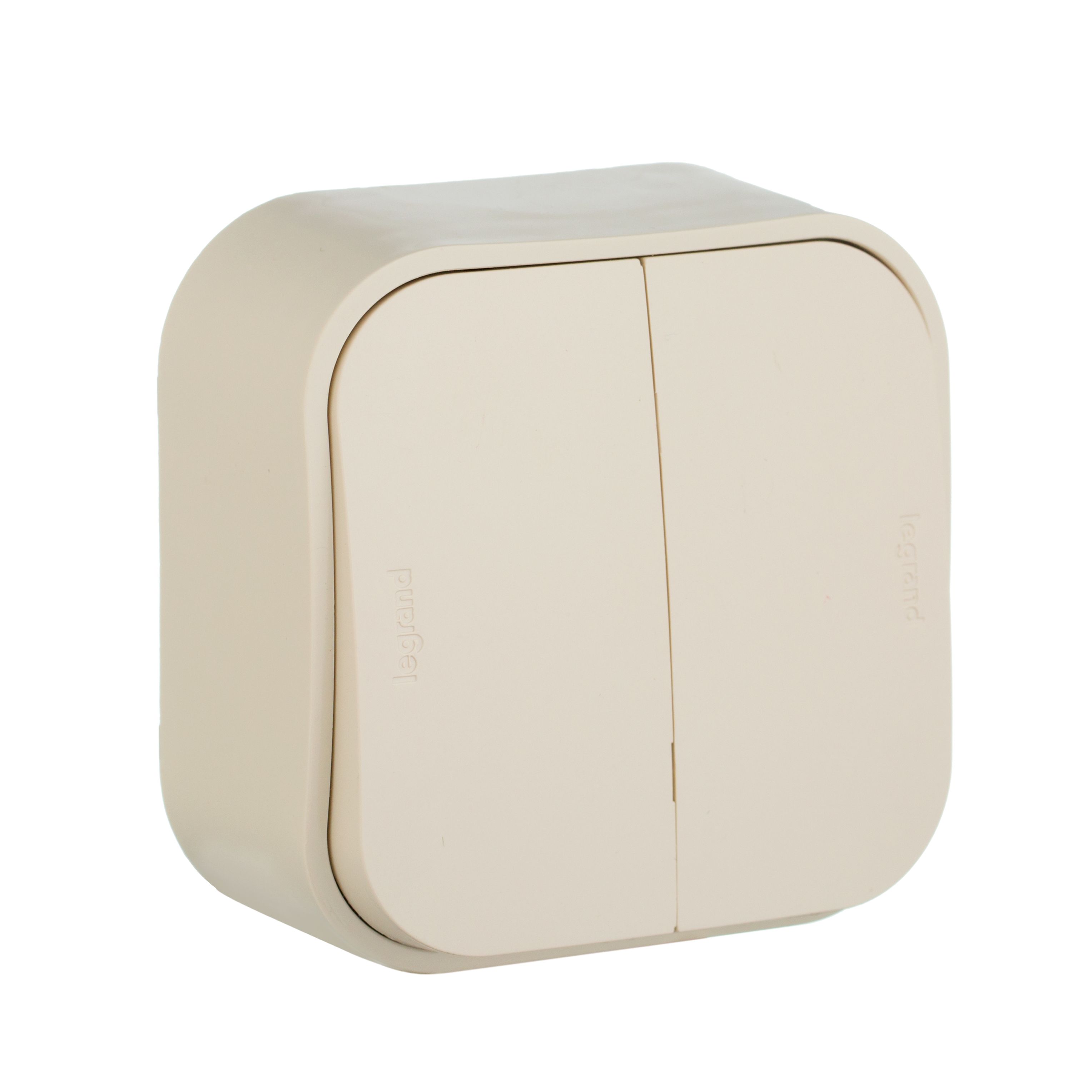 Выключатель 2кл 10А IP20 (слоновая кость) Quteo Legrand (782232)