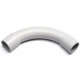 Угол соединительный OL70125 90° для труб 40мм неразборный плавный Ecoplast