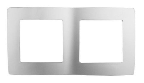 Рамка 2 поста (алюминий) Эра12 ЭРА (12-5002-03)