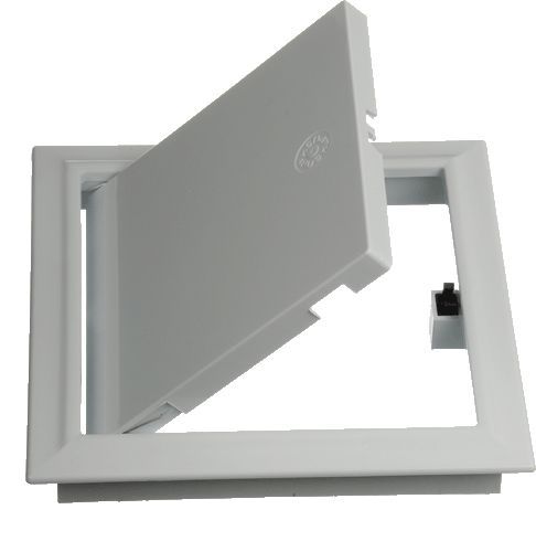 Лючок сантехнический пластик с нажимным замком "PUSH" 300х300мм Viento ДР3030ПЗ белый