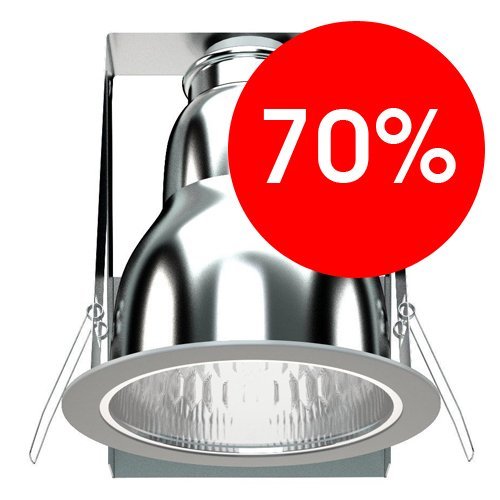 Светильник люминесцентный встраиваемый DLN 1х18Вт G24d-2 142х165мм IP20 Световые Технологии металл УЦЕНКА