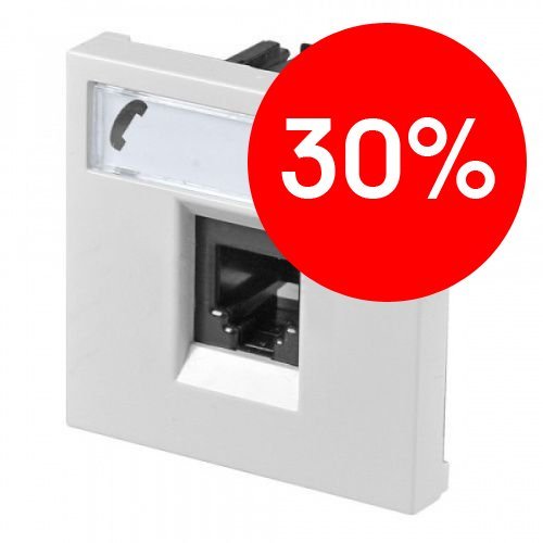 Розетка TF RJ12 2-модульная 6 контактов N2217.6 BL (альпийский белый) Zenit ABB УЦЕНКА