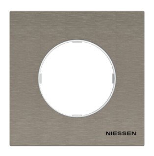 NIE 8671 OX Рамка 1 пост серия SKY Moon (нержавеющая сталь) АВВ