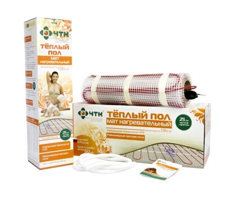 Мат нагревательный МНД-9.0-1350Вт 9м2 двухжильный. труба дренажная 1.5м Чуваштеплокабель