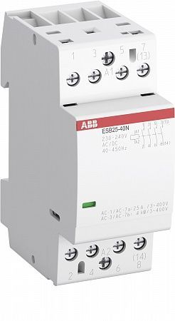 Контактор модульный ESB25-31N-06 (25А АС-1. 3НО+1НЗ) катушка 230В AC/DC ABB (1SAE231111R0631)