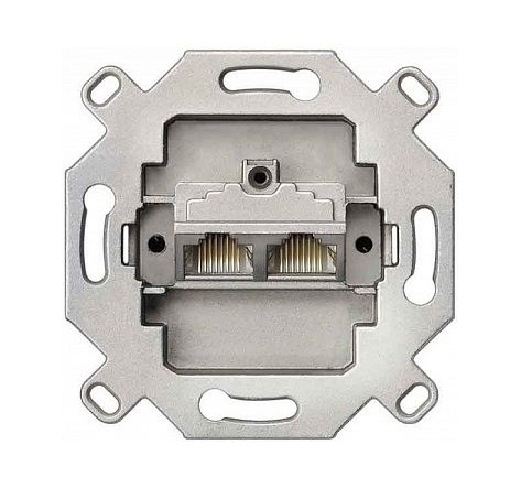 Механизм розетки компьютерной 2-й наклонной категория 6 UAE экранированный ECO Profi JUNG