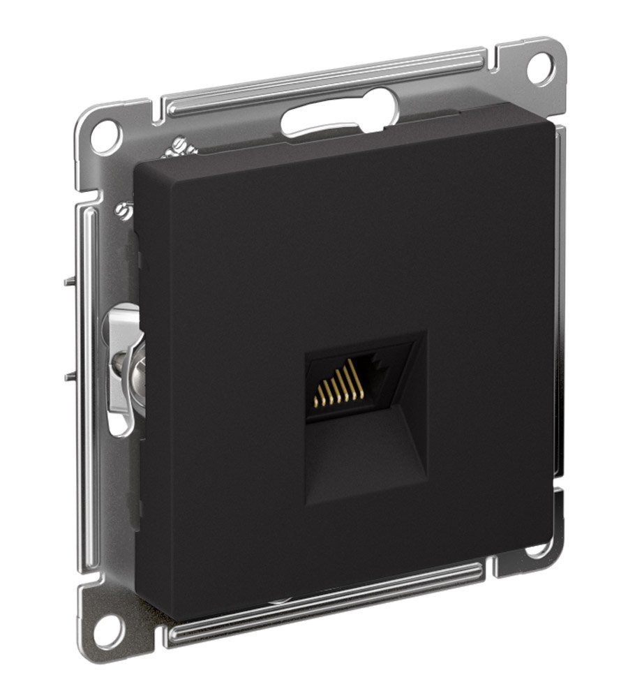 Розетка PC RJ45 категория 5е (карбон) ATLASDESIGN SE