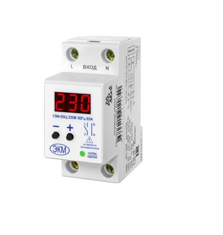 Устройство защиты от перенапряжений УЗМ-50Ц многофункциональное 63А 230В УХЛ4 с дисплеем Меандр