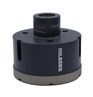 Коронка алмаз. по керамике и керамогран. Super Hard (70 мм M14) Hilberg 