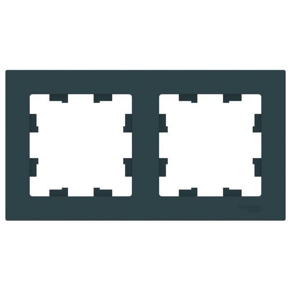 Рамка 2 поста универсальная (изумруд) ATLASDESIGN SE