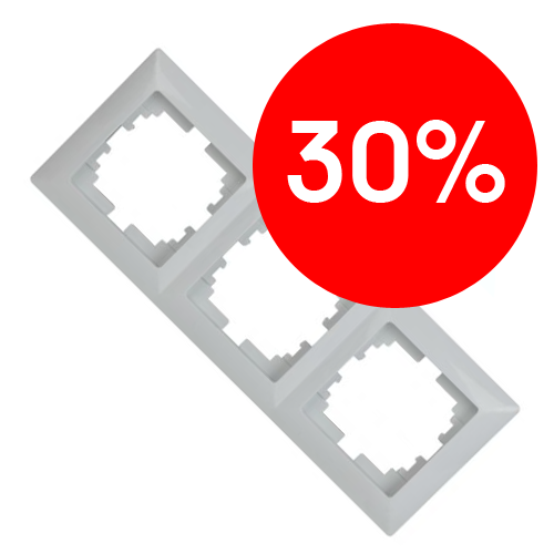 Рамка 3 поста (белый) Intro Solo ЭРА (4-503-01)