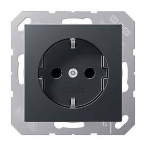 Розетка с заземлением (антрацит) ECO Profi JUNG