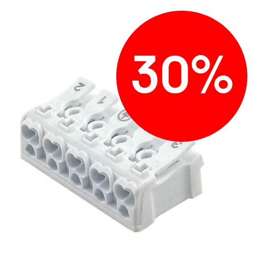 Клемма соединительная самозажимная с ножками 5 пин 0.75-2.5мм2 Mono+Cross P02-5P SINEYI 