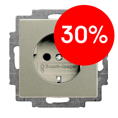 Розетка SCHUKO 20 EUC-93 (шампань) Basic 55 ABB УЦЕНКА