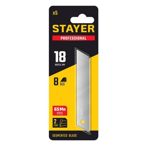 Набор лезвий сегментированных 18мм 0915-S5 PROFI STAYER