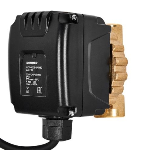 Насос циркуляционный для ГВС корпус латунь ROMMER COMFORT RCP-0005-150480
