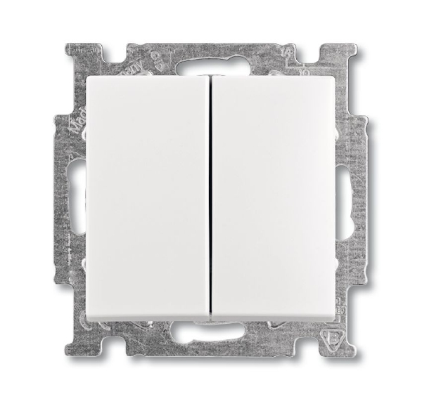 Выключатель 2кл 2006/5 UC-94 (альпийский белый) Basic 55 ABB