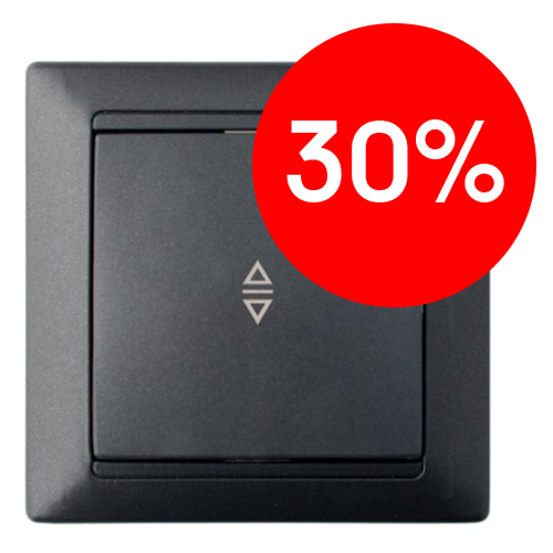 Выключатель СУ 1кл перекрестный (графит) СТИЛЬ BYLECTRICA