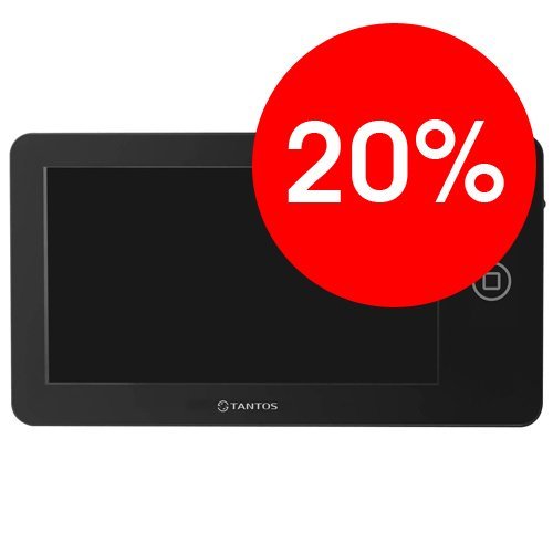 Монитор 7" цветной hands free LCD экран 2 панели 4 монитора TFT (черный) TANTOS NEO black УЦЕНКА