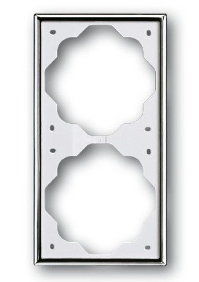 Рамка 2 поста 1722-726 (хром) Impuls ABB