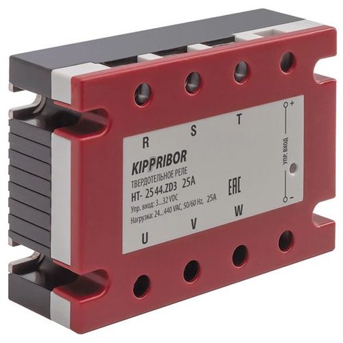 Реле твердотельное трёхфазное HT-2544.ZD3 [M02] 25А/440V упр. 3-32V DC KIPPRIBOR