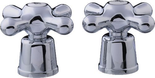 Маховик для смесителя Крест Люкс пл. 8*20 (пара) MELODIA MKP20204WC