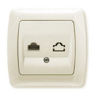 Розетка СУ TF (крем) Carmen VI-KO