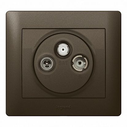 771289 Накладка для розетки TV-RD-SAT (темная бронза) Galea Life Legrand