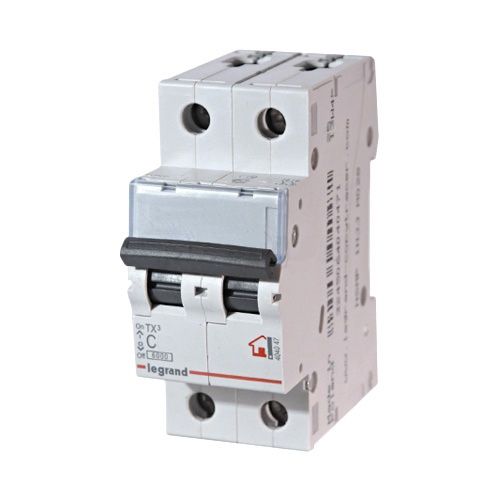 Автоматический выключатель 2п С20 6.0kA TX3 Legrand (404043)