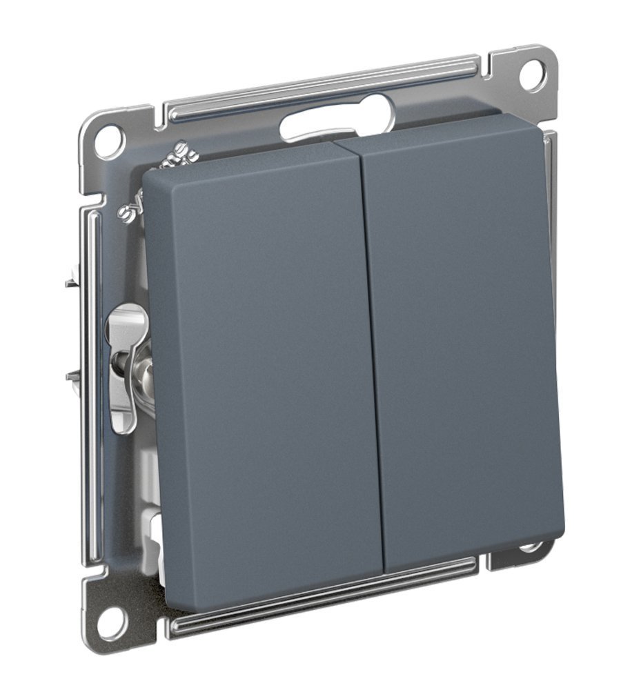 Переключатель 2кл сх.6/2 10АХ (грифель) ATLASDESIGN SE