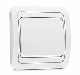 Выключатель СУ 1кл со вставкой (белый) Mimoza MAKEL