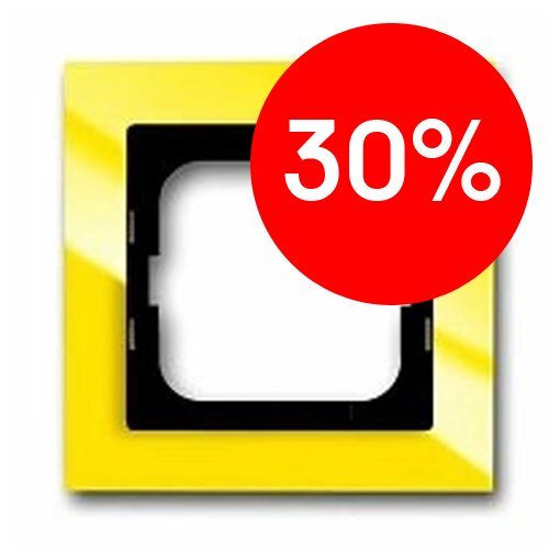 BJE Рамка 1 пост (желтый) Axcent (1754-0-4334) УЦЕНКА