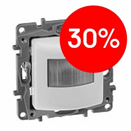 Датчик движения без нейтрали 400Вт (белый) Etika Legrand (672217)