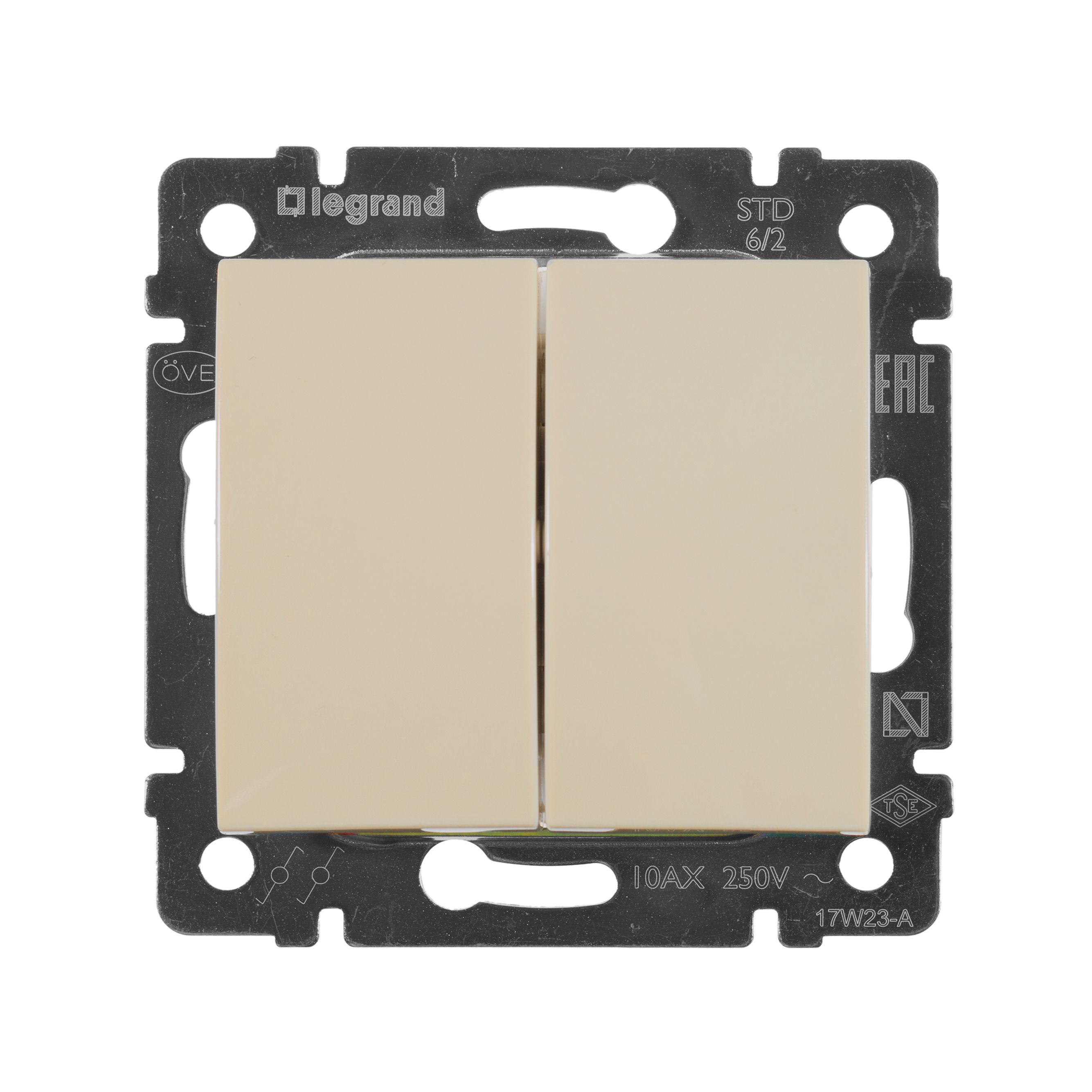 Переключатель 2кл на 2 направления (слоновая кость) Valena Classic Legrand (774308)