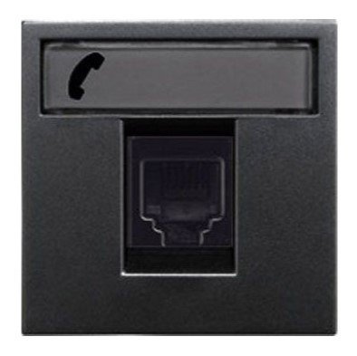 Розетка TF RJ12 2-модульная 6 контактов N2217.6 AN (антрацит) Zenit ABB