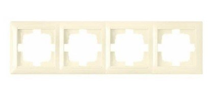 Рамка 4 поста (бежевый) СТИЛЬ BYLECTRICA
