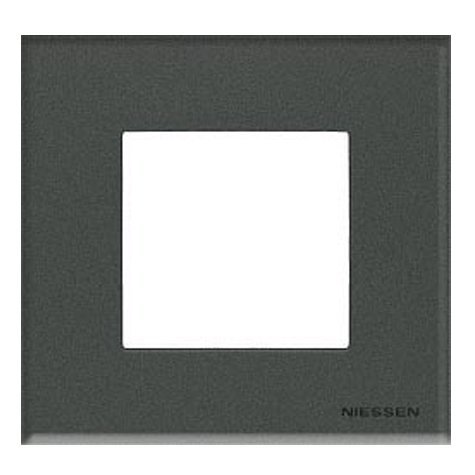 Рамка 1 пост 2-модульная N2271 CF (графит стекло) Zenit ABB