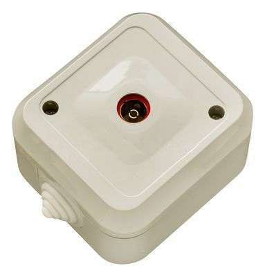 Розетка ОУ TV IP44 (крем) Nemliyer MAKEL