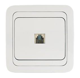 Розетка СУ TF без вставки (белый) Mimoza MAKEL