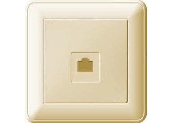 Розетка СУ PC RJ45 категория 5е в сборе (слоновая кость) W59 SE