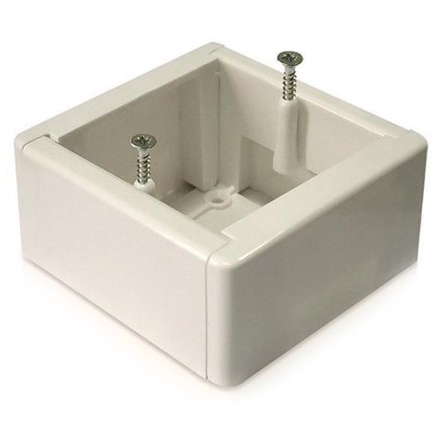 Коробка установочная ОУ 88х88х44мм подъемная рамка IP40 (белая) ТУСО Ruvinil