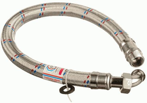 Подводка для воды ГИГАНТ УГЛОВАЯ 1" 80см в/н (нержавеющая сталь) TР-сантехника (26409/021.1.01-80)